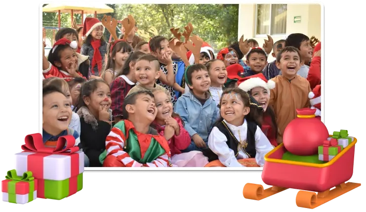 Niños felices, parte del programa Corriendo por Una Sonrisa.